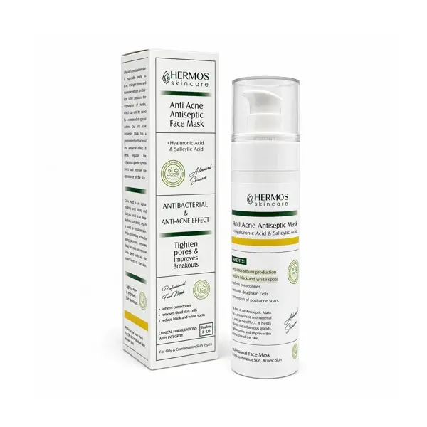 Hermos Anti-Acne Mask ماسک ژل کرم آنتی آکنه و ضد جوش هرموس 120میل