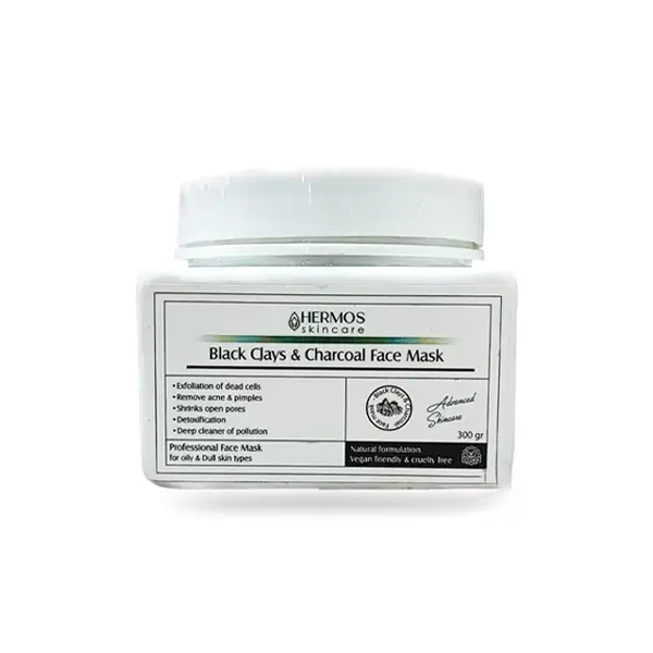 ماسک خاک رس ذغال هرموس 300 گرم
